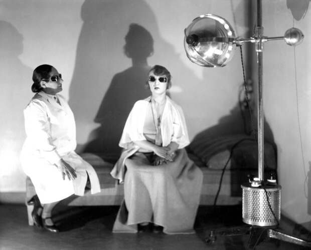 1929 год: солярий в прежние времена косметология, красота, старые фото