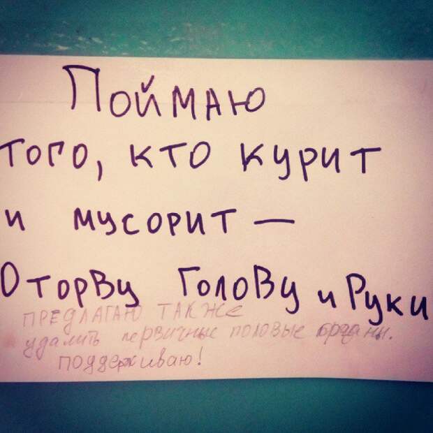 гениальные объявления в подъездах