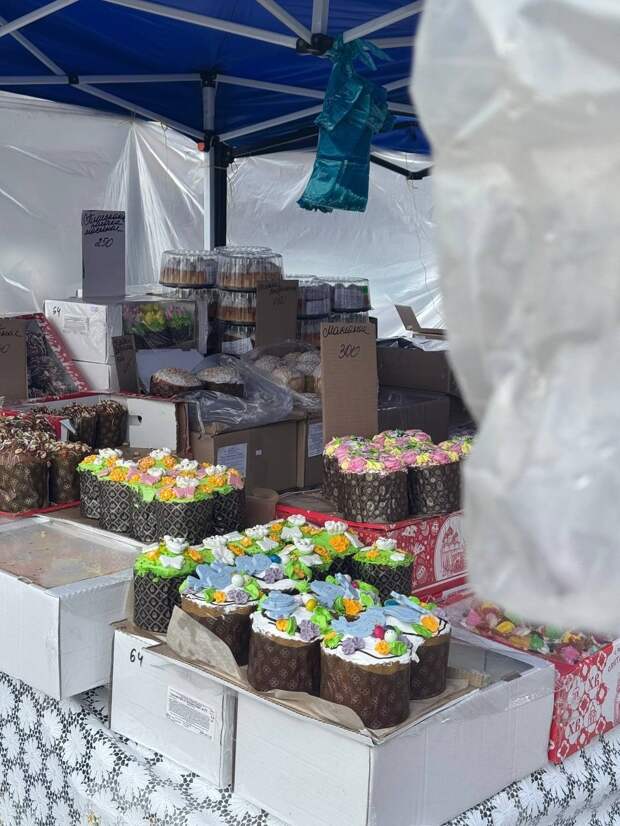 Ярмарка пасок проходит напротив Золотого Кольца и Континента