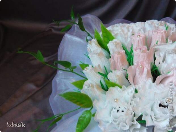 Свит-дизайн Свадьба Бумагопластика Свадебная корзинка и как я её делала - МК Бумага гофрированная Бусинки Пенопласт фото 4