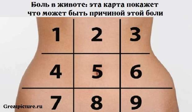 Боль в животе: эта карта покажет, что может быть причиной этой боли