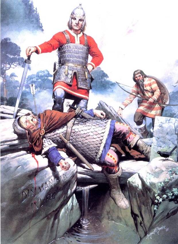 Стычка между викингами и конницей Каролингов неподалеку от Парижа (IX в. н.э.)