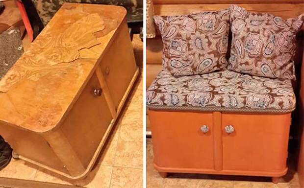 идеи обновления старой мебели