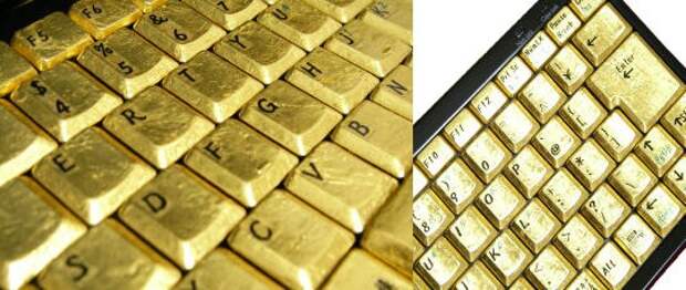 10. Kirameki Pure Gold Keyboard, $315 – $360 10. Kirameki Pure Gold Keyboard, $315 – $360 дорогие вещи, клавиатуры
