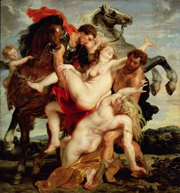 Питер Пауль Рубенс. Похищение дочерей Левкиппа. 1617