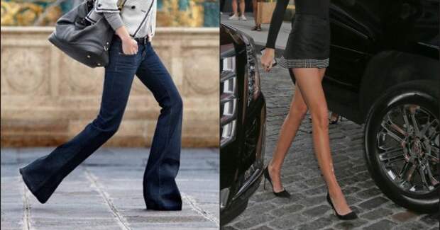 Как зрительно удлинить ноги?