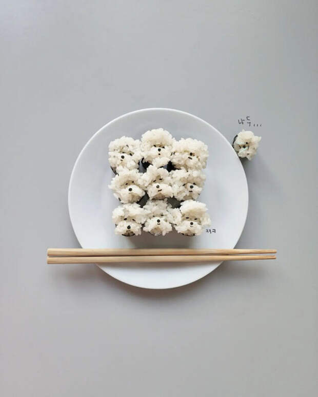 Корейская фуд-художница готовит милые блюда