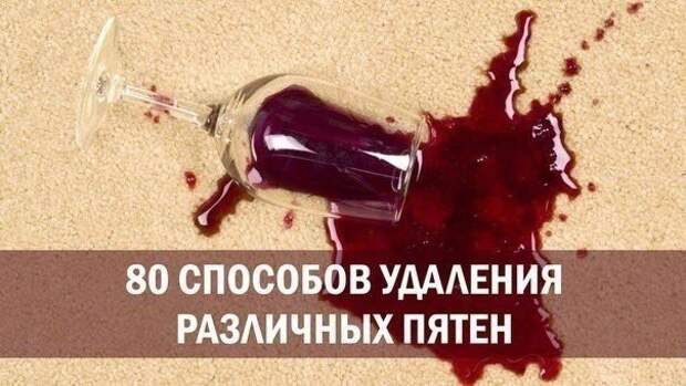 80 способов удаления различных пятен еда, факты