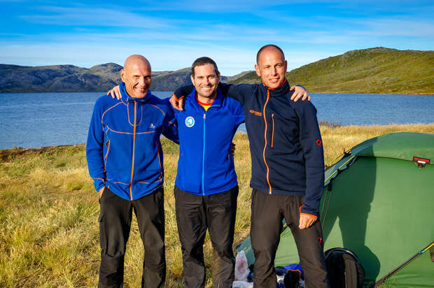Hans, Lucas, and Hieko Arctic Circle Trail Hikers