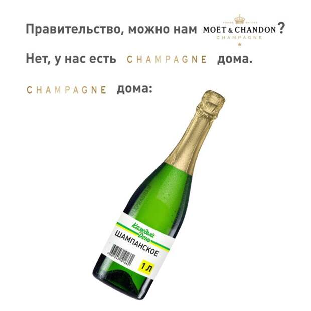 шампанское мемы