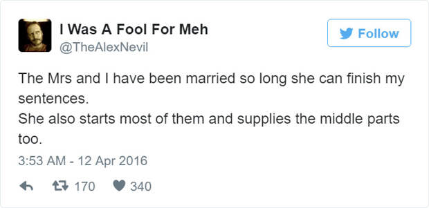 Funny Tweet About Wife