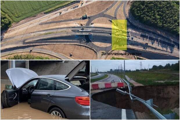 В Гродно снова потоп: смыло часть нового, еще не открытого моста