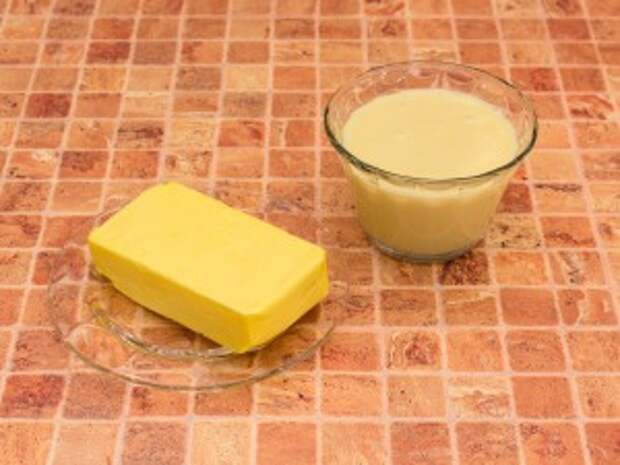 Масляный крем на сгущенном молоке. Ингредиенты