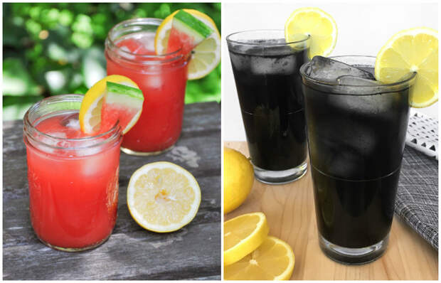 Красное и чёрное: два быстрых, но особенных рецепта лимонада, которые отлично освежат в жару