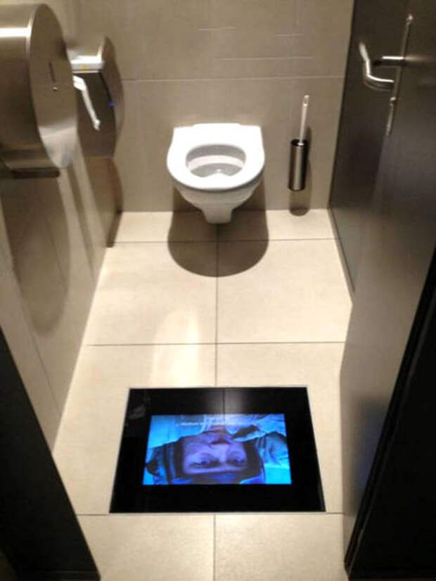 монитор туалет