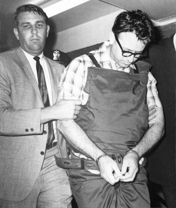 James Earl Ray, Martin Luther King’s assassin, being led to his cell after his arrest in London, 1968