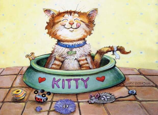 Коты-котики,теплые животики... Художник Гэри Паттерсон (Gary Patterson) (114 картинок)