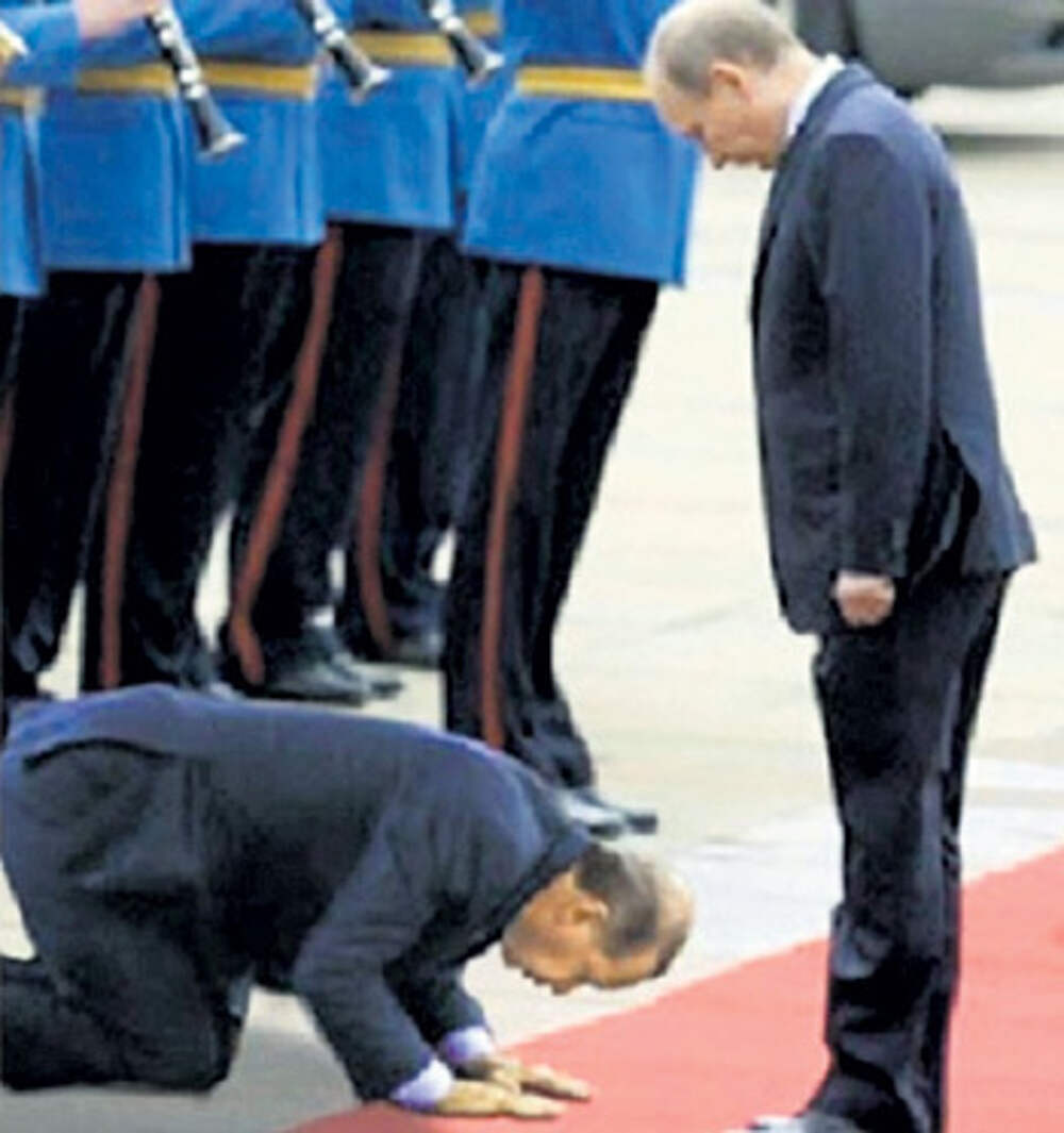 Эрдоган на коленях перед Путиным