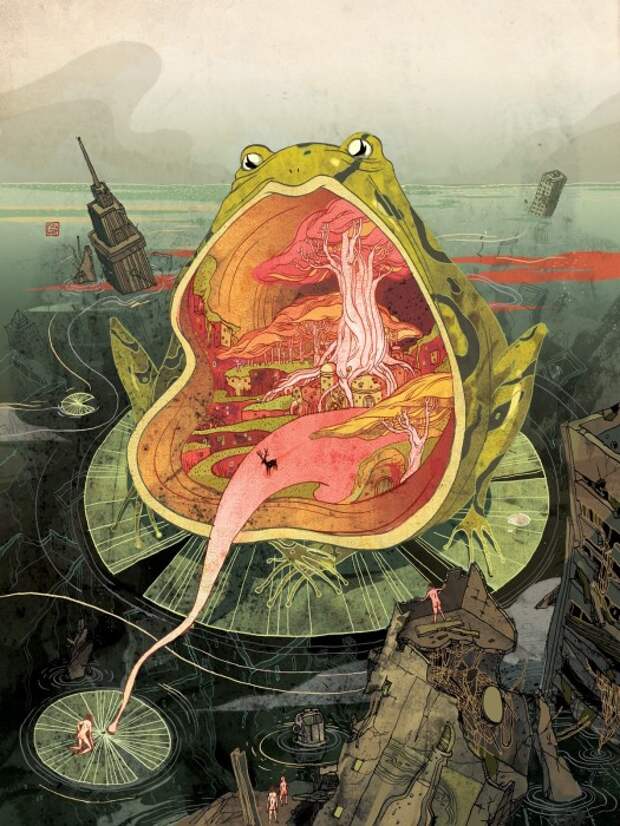 Единение. Автор: Victo Ngai. Единение. Автор: Victo Ngai.
