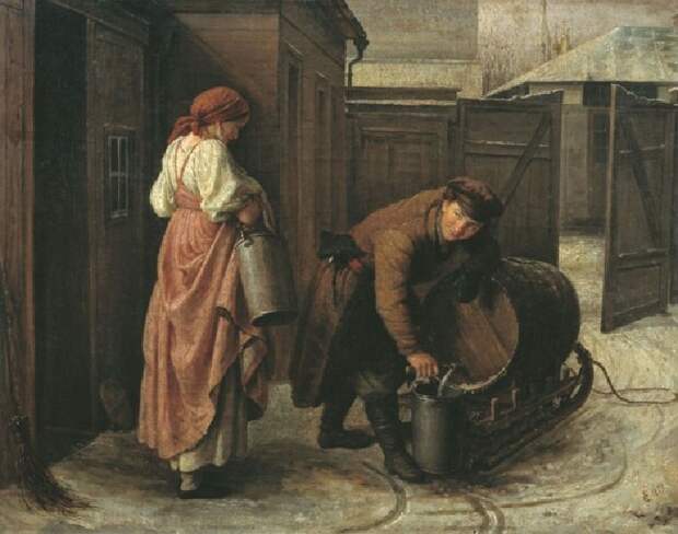 Водовоз. (1873). Автор: Сергей Грибков.