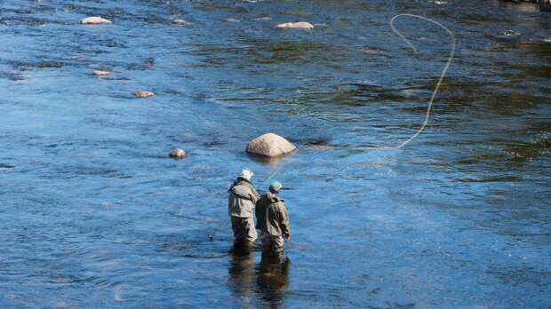 Рыбалка в июле с гидом на реке Рында (Кольский полуостров). 