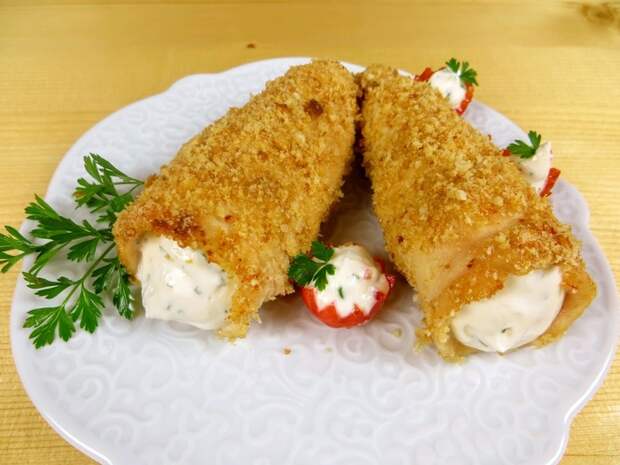 Куриные трубочки с кремом Кулинария, Рецепт, Еда, Закуска, Праздничный стол, Другая кухня, Меню, Видео рецепт, Видео, Длиннопост