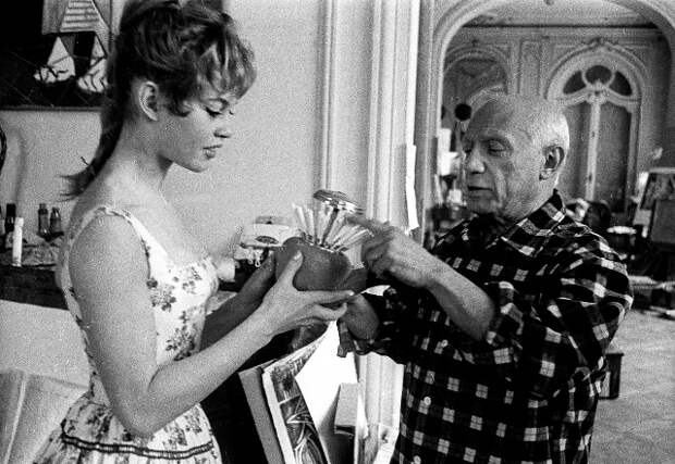 Brigitte Bardot et Pablo Picasso