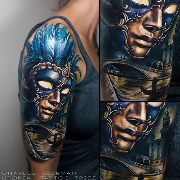 Яркие сумасшедшие сюрреалистичные тату работы от Leonardo_tattoos