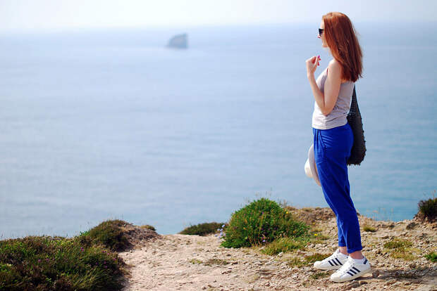 Summer casual, Panama hat