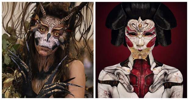 Впечатляющий боди-арт со спецэффектами от японского SFX художника Amazing Jiro