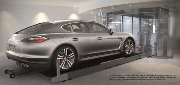 porsche design пентхаус с лифтом для машины майями флорида (16)