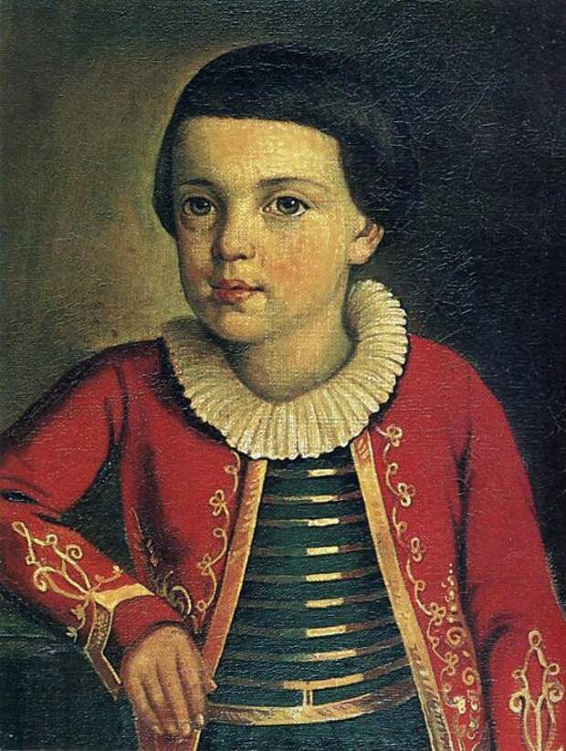 Лермонтов в детстве. 1820-1822. Неизвестный художник. Лермонтов в детстве. 1820-1822. Неизвестный художник.