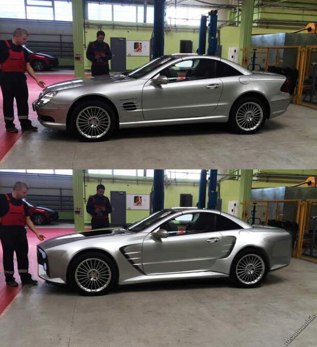 Сотрудники проекта "ё-мобиль" доработали Mercedes SL55 AMG Сотрудники проекта "ё-мобиль" доработали Mercedes SL55 AMG SL55, amg, mercedes, mercedes-benz, тюнинг, ё-мобиль