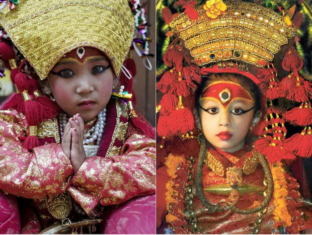 Кумари - земные богини Непала