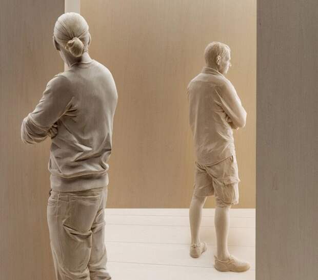Гиперреалистичные скульптуры из дерева. Peter Demetz