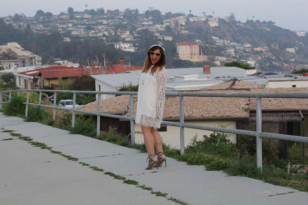 Rossana Vanoni feeling lacy dress