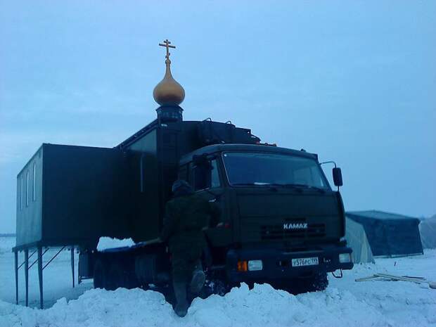 Камаз специального-церковного назначения в войсках ВДВ (9 фото)