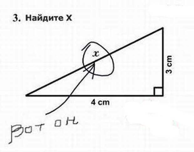 Гениальные ответы детей в школьных тетрадях