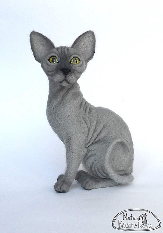 Сухое валяние. КОТЫ и КОШКИ Натальи Кузнецовой (16) (487x700, 178Kb)