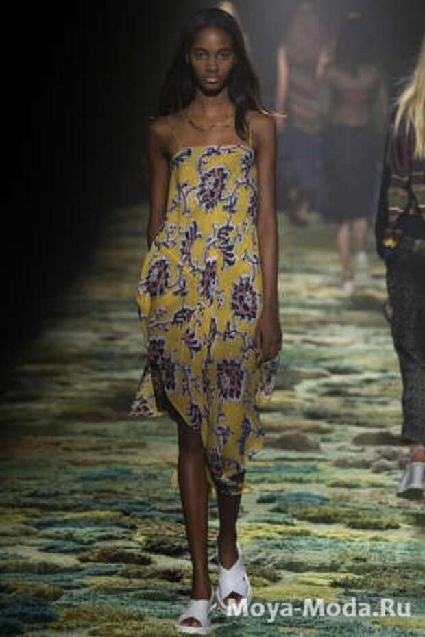 Модные сарафаны весна-лето 2015 Dries Van Noten