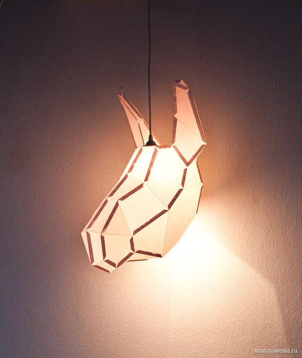 Бумажные светильники DIY