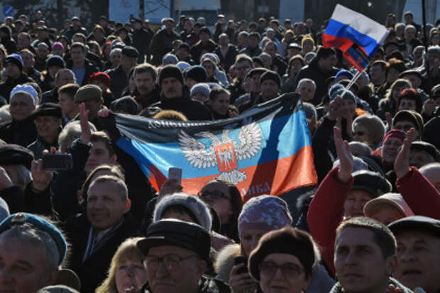 Праздничные мероприятия в Донецке, посвященные Дню защитника Отечества