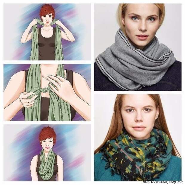 Семь способов носить шарф осенью2 (604x604, 213Kb)