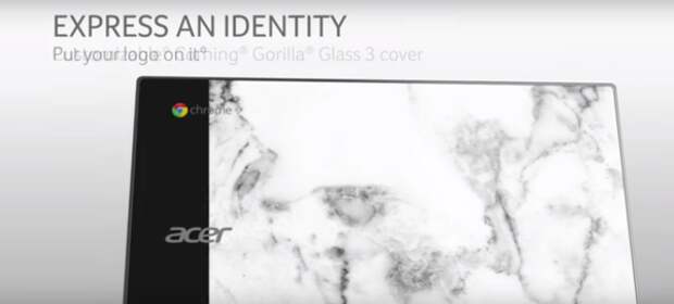 Acer Chromebook 14 for Work: Стекло