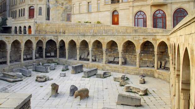 Дворец Ширваншахов, Ичеришехер (Старый город), Баку, Азербайджан, Европа