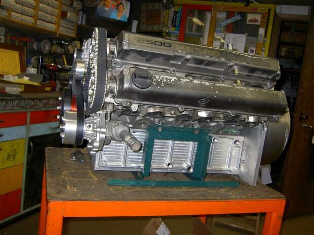 Как соединить два двигателя Toyota 1JZ-GTE 1jz, toyota, двигатель, тюнинг