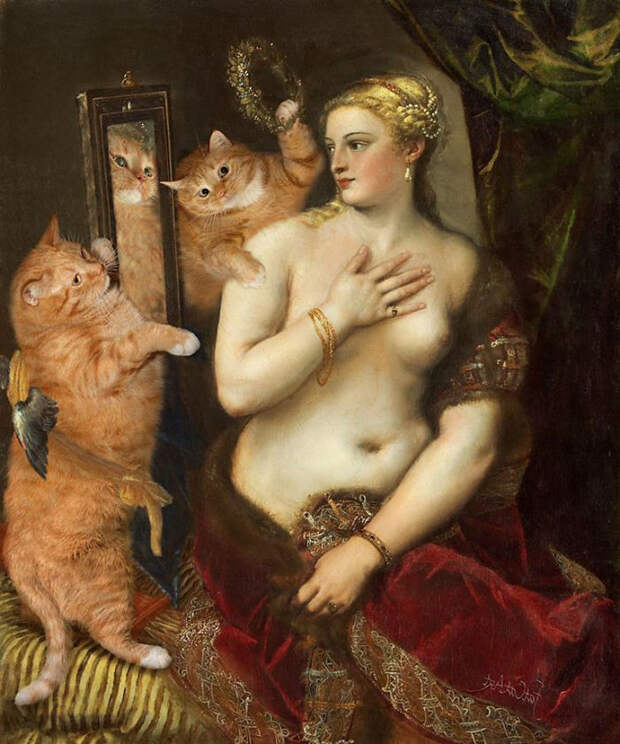 Famous-Paintings-Zarathustra-Fat-Cat-New-Art-Svetlana-Petrova