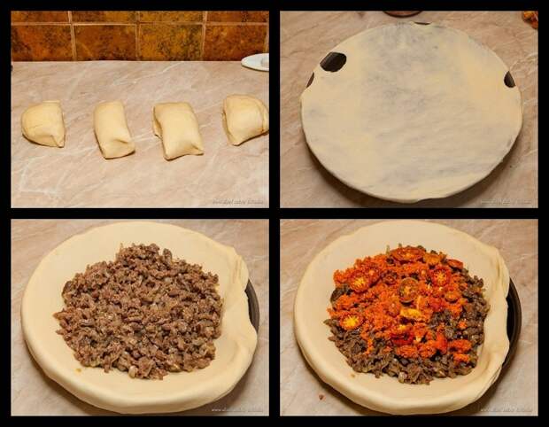 пирог с мясом