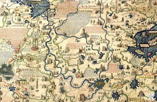 Русь на карте Фра Мауро (1450). Указа...