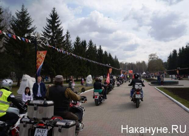 мотопробег, марш Знамени Победы, Екатеринбург|Фото: Накануне.RU